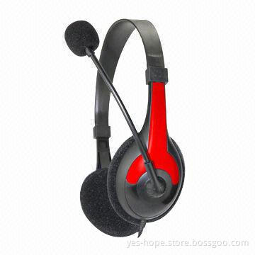 3.5mm Headphones with Microphone Adapter, 32Ω/2.2KΩ Impedance and 2 x 40mm Mylar Speaker
